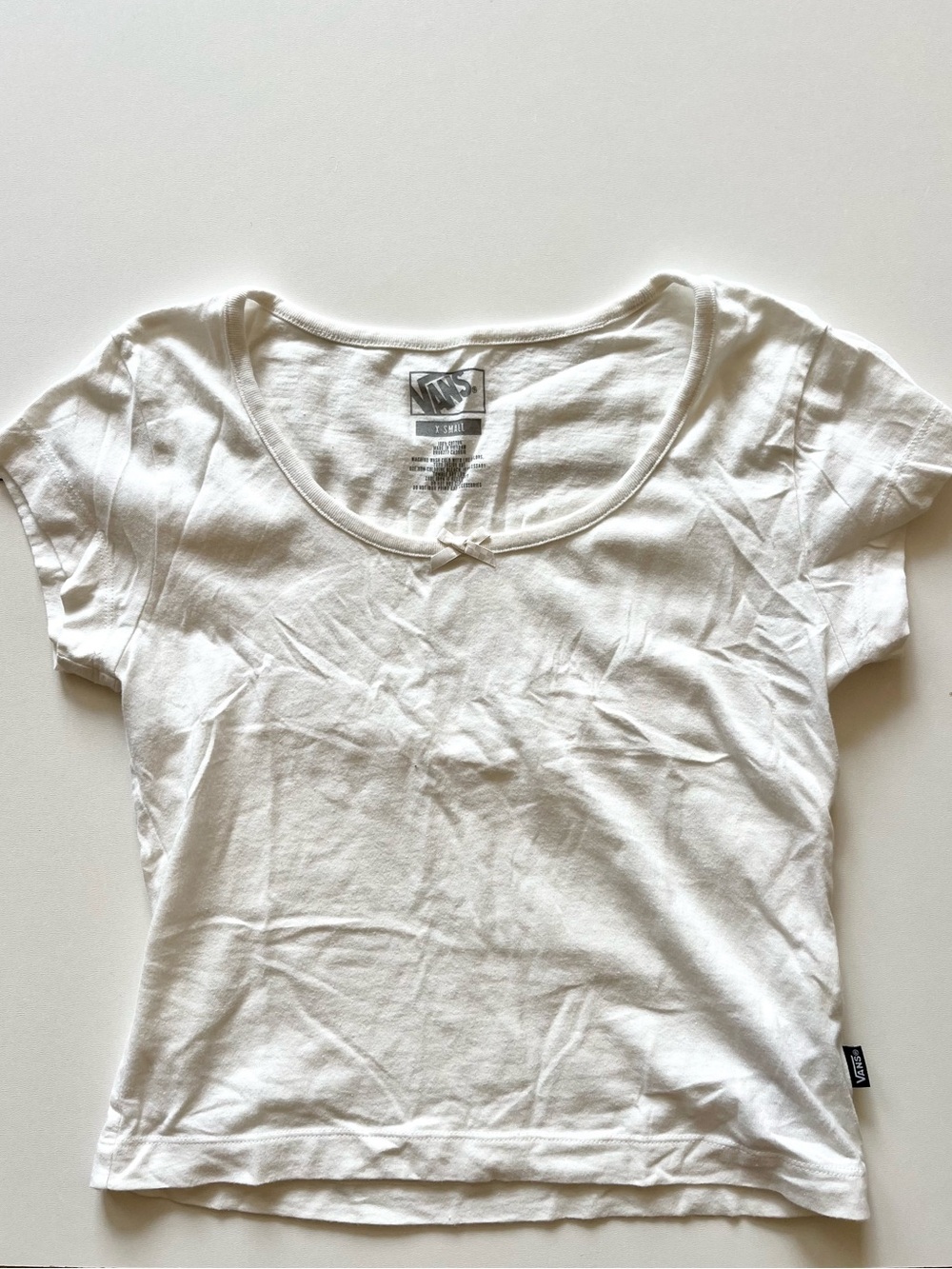 Vans Women’s White Scoop Neck Tee